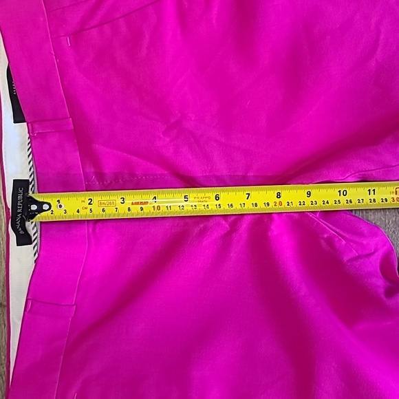 Wool! Hot Pink. Crop Avery Lined Pants. Banana Republic Sz 2 Excellent Condition - Picture 7 of 12